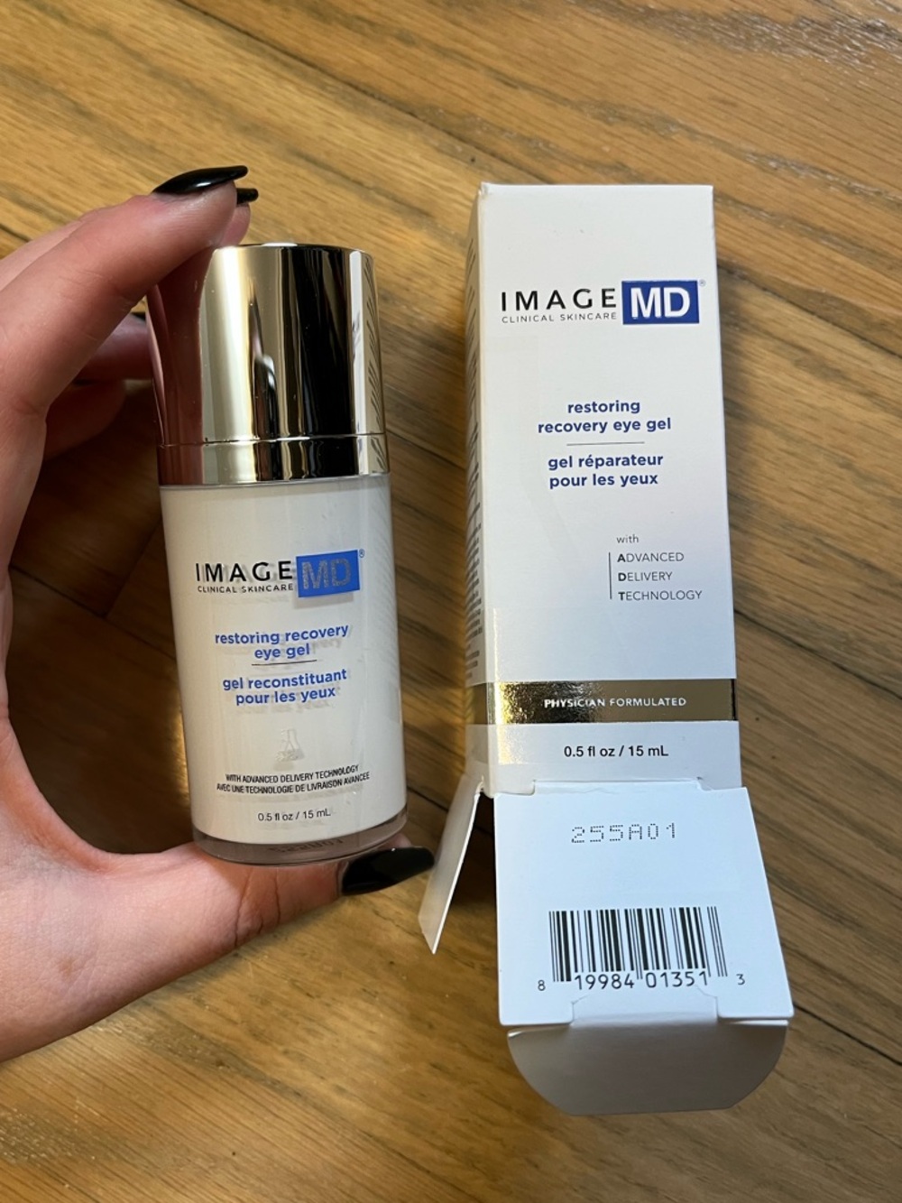 ImageMD Restoring Recovery Eye Gel — White/Gold